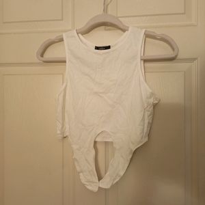 White Crop Top